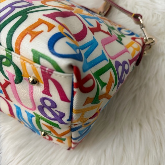 Vintage Dooney & Bourke Multicolor Satchel - Picture 6 of 16